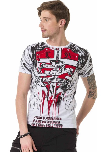 CT673 Knight Beyaz Tişört