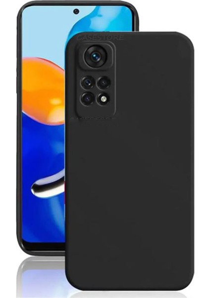 Xiaomi Redmi Note 11S 2022 Global Matte Serisi Kamera Korumalı Silikon Tpu Kılıf - Siyah