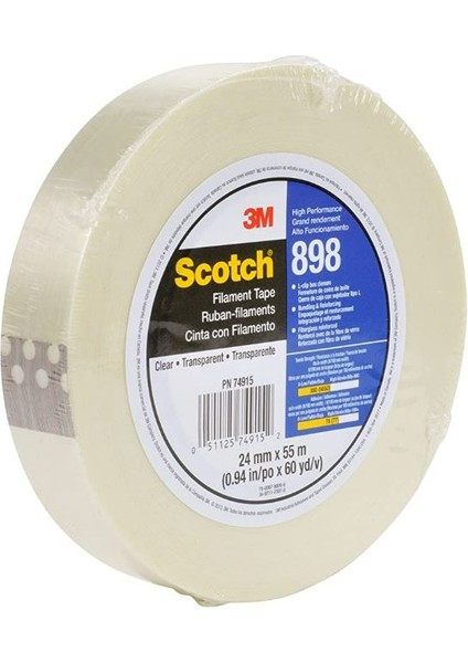 3m Scotch Filament Tape 898 Cross Cut Bantı