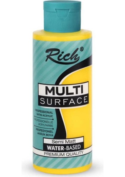 Multi Surface Her Yüzey Için Akrilik Boya 500 Cc. 2129 Sarı