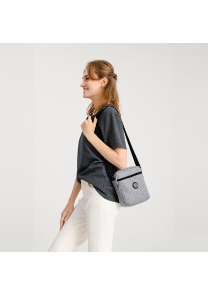 Kırçıllı Gri Kumaş Kadın Postacı Çantası Smart Bags 3089 fiyatları