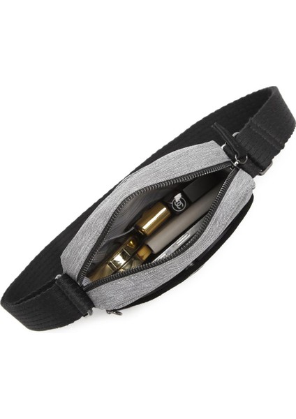 Kırçıllı Gri Kumaş Kadın Postacı Çantası Smart Bags 3089 modelleri