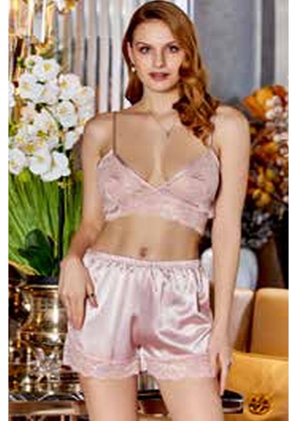 Saten Büstiyerli 4'lü Set