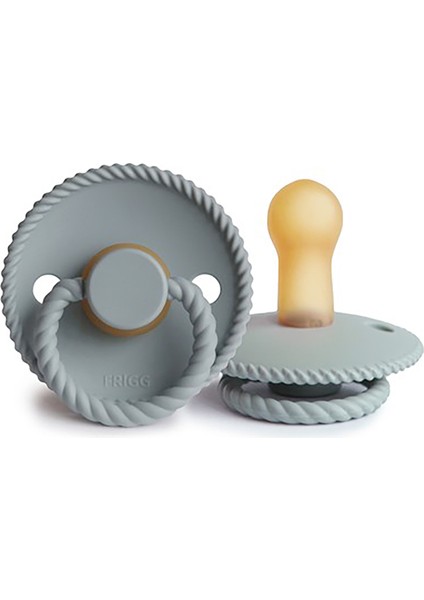 Frıgg Rope Design Kauçuk Emzik French Gray 6-18 Ay