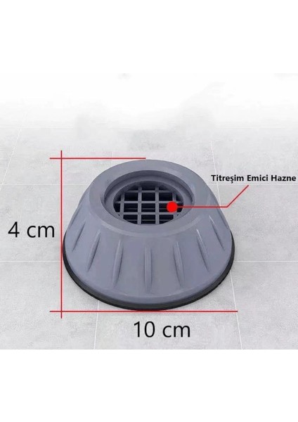 12 Adet Sessiz Beyaz Eşya Ayağı - Mobilya Ayağı - Titreşim Emici Ayak - Mobilya Yükseltici fırsatları