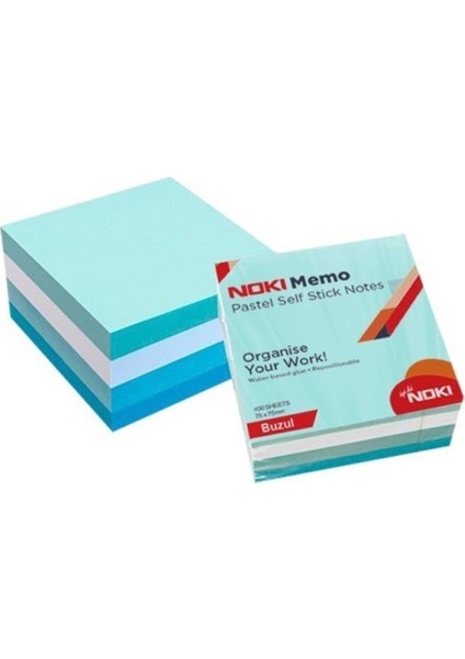 Memo 75X75 Buz Harmoni Yapışkanlı Küp Blok Not