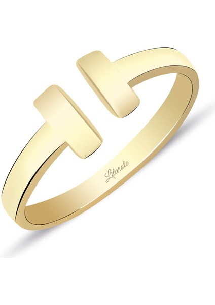 Çift Çizgi Altın Yüzük