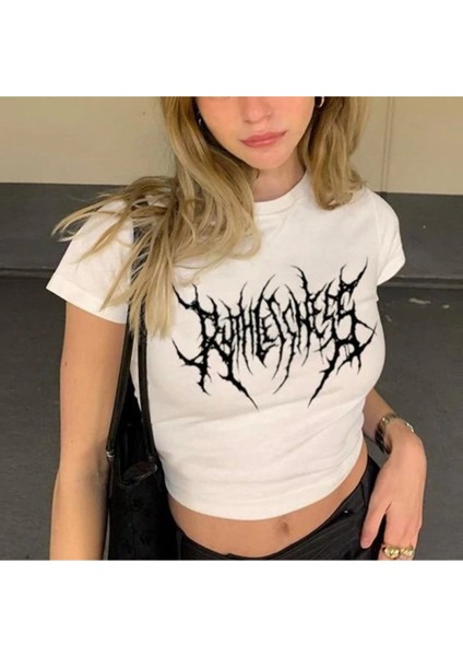 Gothic Punk Crop T-Shirt