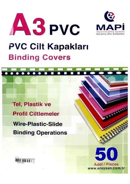 450 Mikron Pp A3 Kapak Şeffaf Buzlu 50 Adet fiyatları