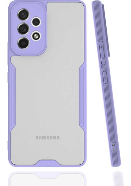 Samsung Galaxy A33 5g Kılıf Kamera Korumalı Colorful Kapak - Lila