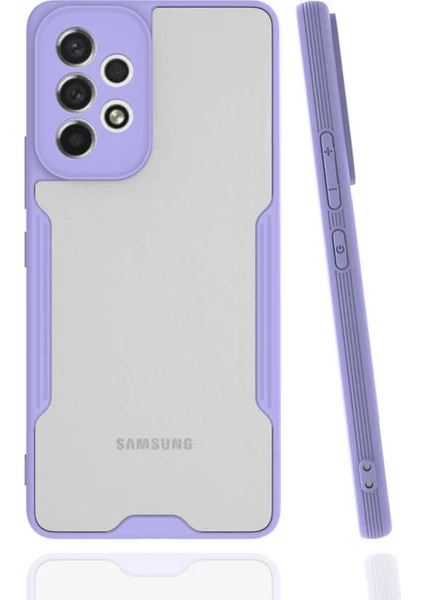 Kzy Samsung Galaxy A33 5g Kılıf Kamera Korumalı Colorful Kapak - Lila