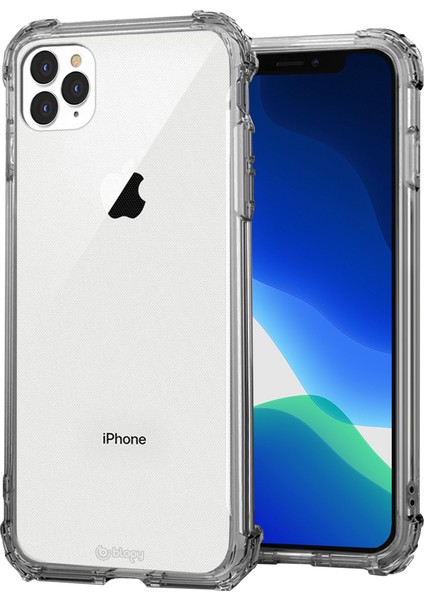 Buff Blogy iPhone 11 Pro Crystal Fit Kılıf Smoke Black