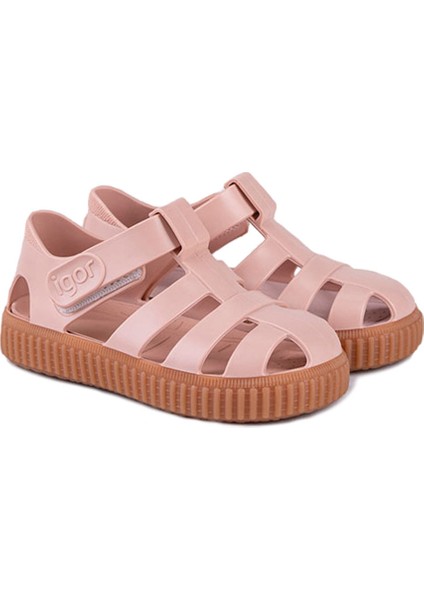 S10291-197 Nıco Caramelo Nude Çocuk Sandalet