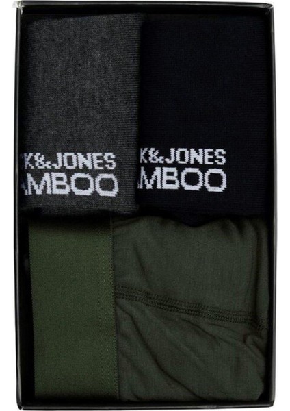 Erkek Boxer ve 2 Çorap Hediye Kutusu Jacbamboo - 12198875