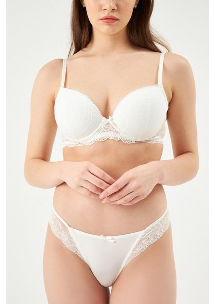 Eros 810 Kadın Linda Badem Boş Cup Sütyen Takımı