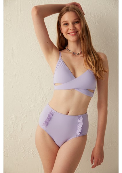 Basic Wrappy Bikini Üstü