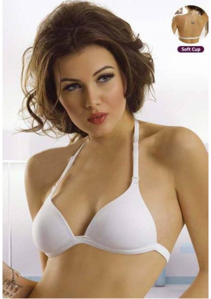 1520 Boyundan Bağlamalı Soft Cup Desteksiz Balensiz Sütyen