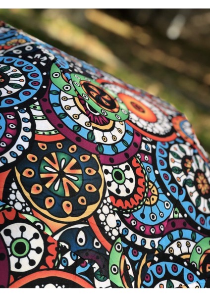 Marlux Rüzgarda Kırılmayan Etnik Desenli Kadın Şemsiye modelleri