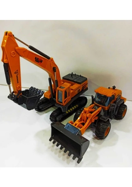 Berat Toys İkili İş Makinaları Dozer Ekskavatör Kepçe Iş Araçları