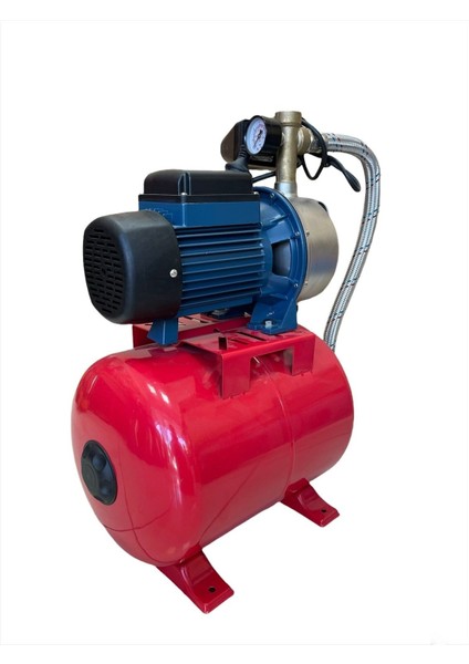 JET750 Bakır Sargı Otomatik Paslanmaz Jet Hidrofor 10KAT 20 Daire 24 Litre Tanklı 70 Metre Dik Atar SC-750 fiyatları