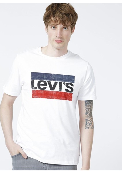 Erkek Levi's Logo Graphic Beyaz Tişört 39636-0045
