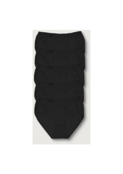 Kadın Beyaz 5'li Paket Likralı Bato Külot