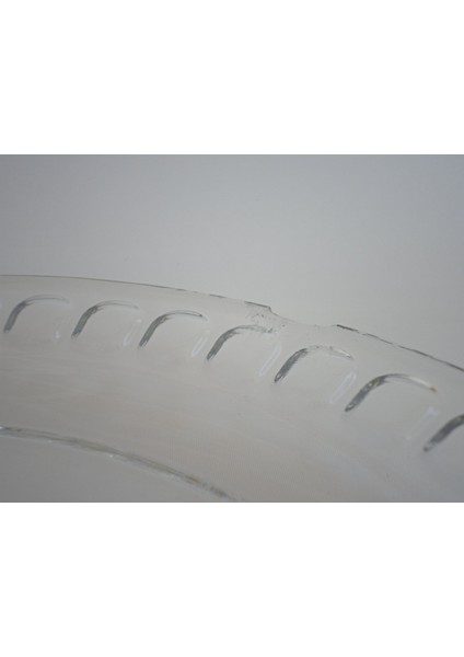 Oval Cam Salata Servis Tabağı 28X18 cm