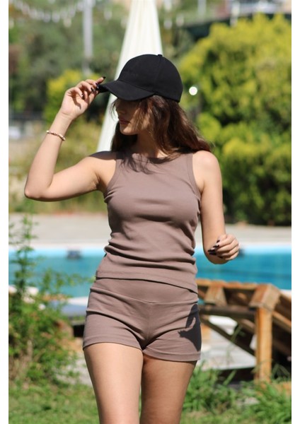 Nobbell Kaşkorse Yüksek Bel Şort