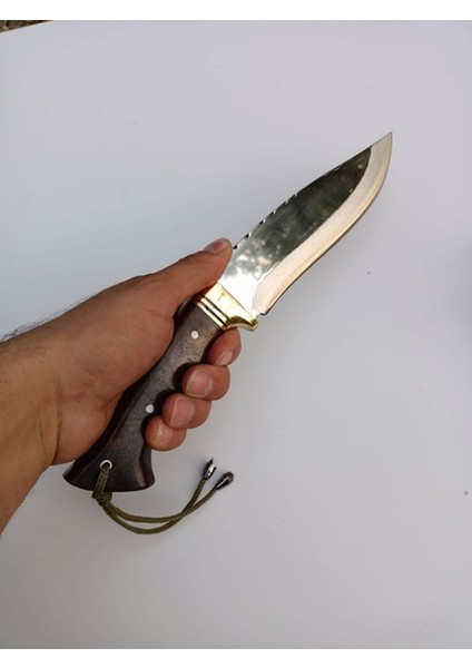 El Yapımı Bushcraft Bıçak Kamp Bıçağı Ceviz Kabzeli Paslanmaz Av Bıçağı Deri Kılıflı Bıçak modelleri