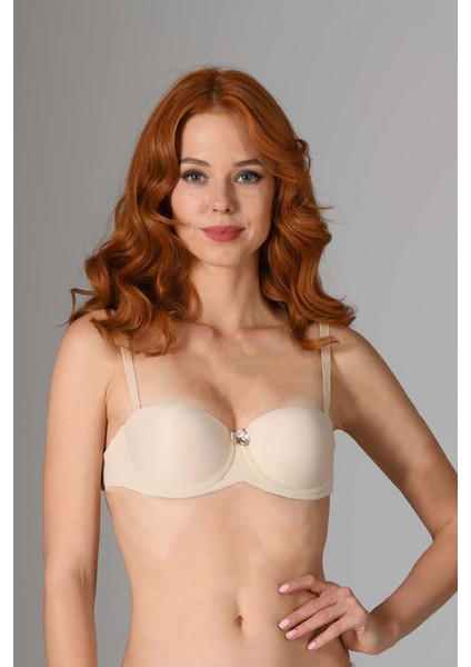 Kadın Destekli Straplez Sütyen Nbb 3520 Ten