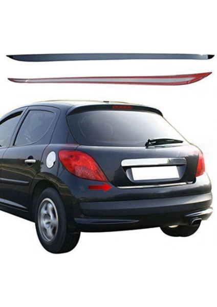Peugeot 207 Krom Bagaj Alt Çıta (Formlu) 2006 ve Üzeri P.çelik