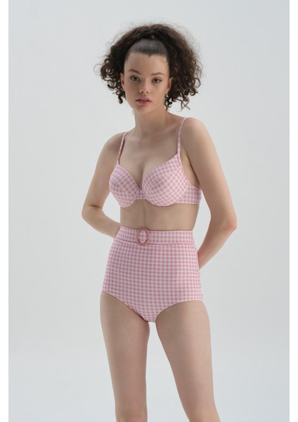 Toparlayıcı Balenli Bikini Üst (Tak Çık Kap)