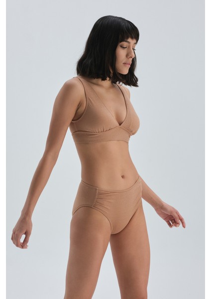 Camel Yüksek Bel Bikini Alt