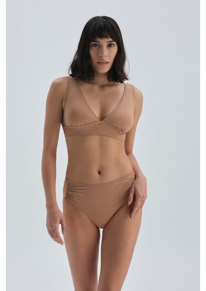 Camel Yüksek Bel Bikini Alt