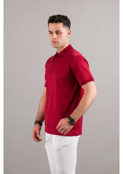 Polo Yaka Çıt Çıtlı Merserize Süperfine Cotton Erkek T-Shirt