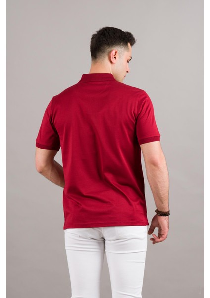 Polo Yaka Çıt Çıtlı Merserize Süperfine Cotton Erkek T-Shirt