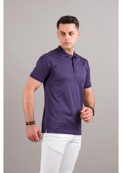 Polo Yaka Çıt Çıtlı Merserize Süperfine Cotton Erkek T-Shirt