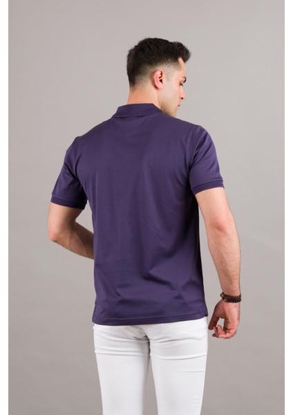 Polo Yaka Çıt Çıtlı Merserize Süperfine Cotton Erkek T-Shirt