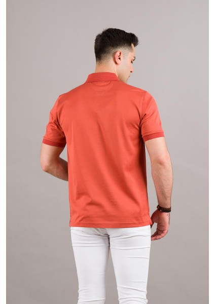 Polo Yaka Çıt Çıtlı Merserize Süperfine Cotton Erkek T-Shirt