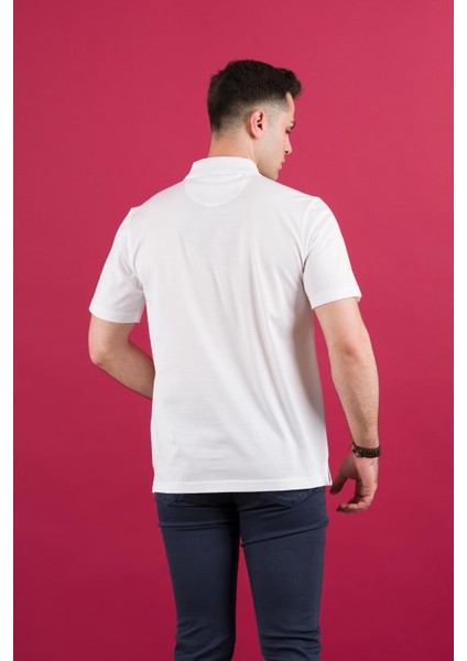 Polo Yaka Çıt Çıtlı Merserize Süperfine Cotton Erkek T-Shirt