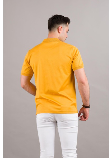 Polo Yaka Çıt Çıtlı Merserize Süperfine Cotton Erkek T-Shirt