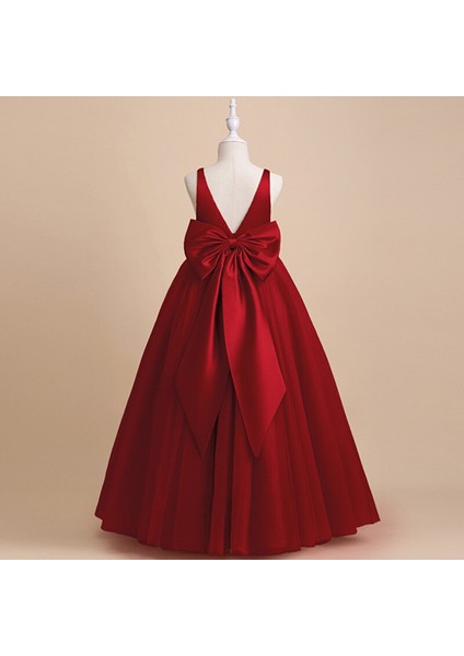 kidslife Kız Çocuk Kırmızı Doğum Günü Parti Balo Mezuniyet Elbise fiyatları