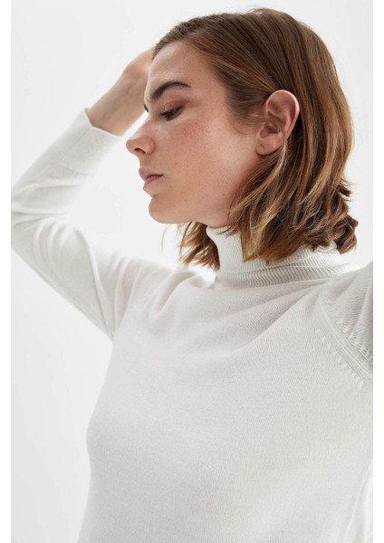 Zr Basic Balıkçı Yaka Triko Ekru-XS modelleri