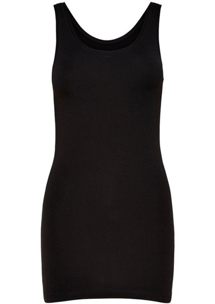 Kalın Askılı Uzun Body Siyah-Xs