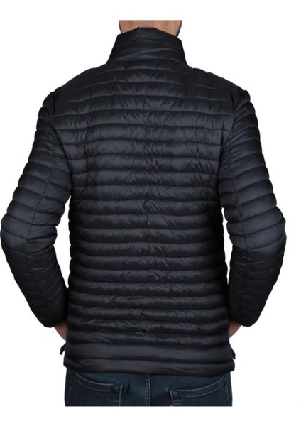 SN21 Perry Coat 1pr Dıkıslı Gogsu Armalı Mont Siyah-S fiyatları