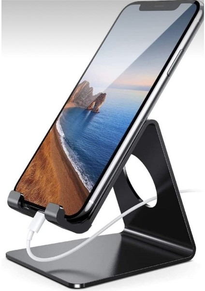 Metal Masa Üstü Telefon Tutucu Şarj Standı Şarj Standı