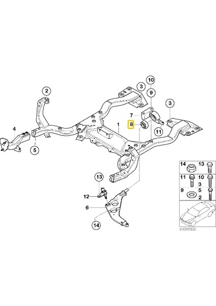 Mini Cooper Uyumluu One Formpart Salıncak Burcu Oem No 31126757551