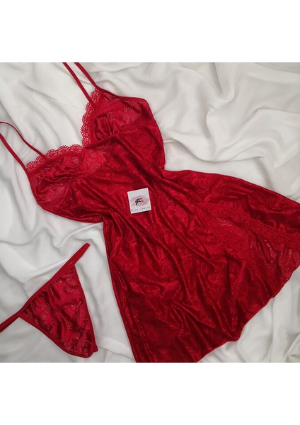 Likralı Gecelik Takım