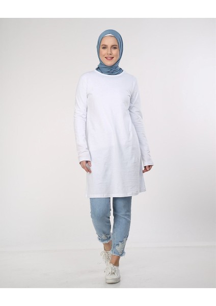 Doğa Basic Tunik - Beyaz