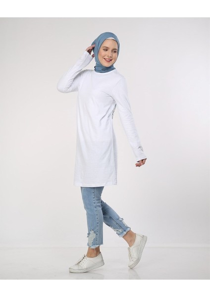 Doğa Basic Tunik - Beyaz